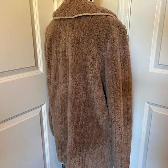 Shein brown over sized teddy jacket coat - Picture 2 of 4